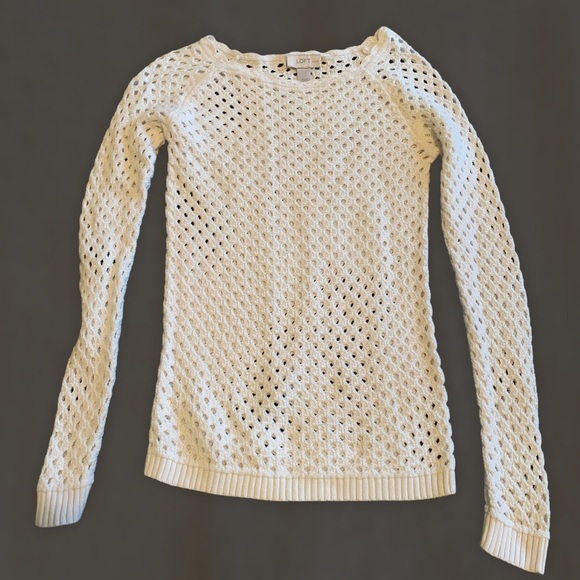 LOFT white sweater - Picture 1 of 5